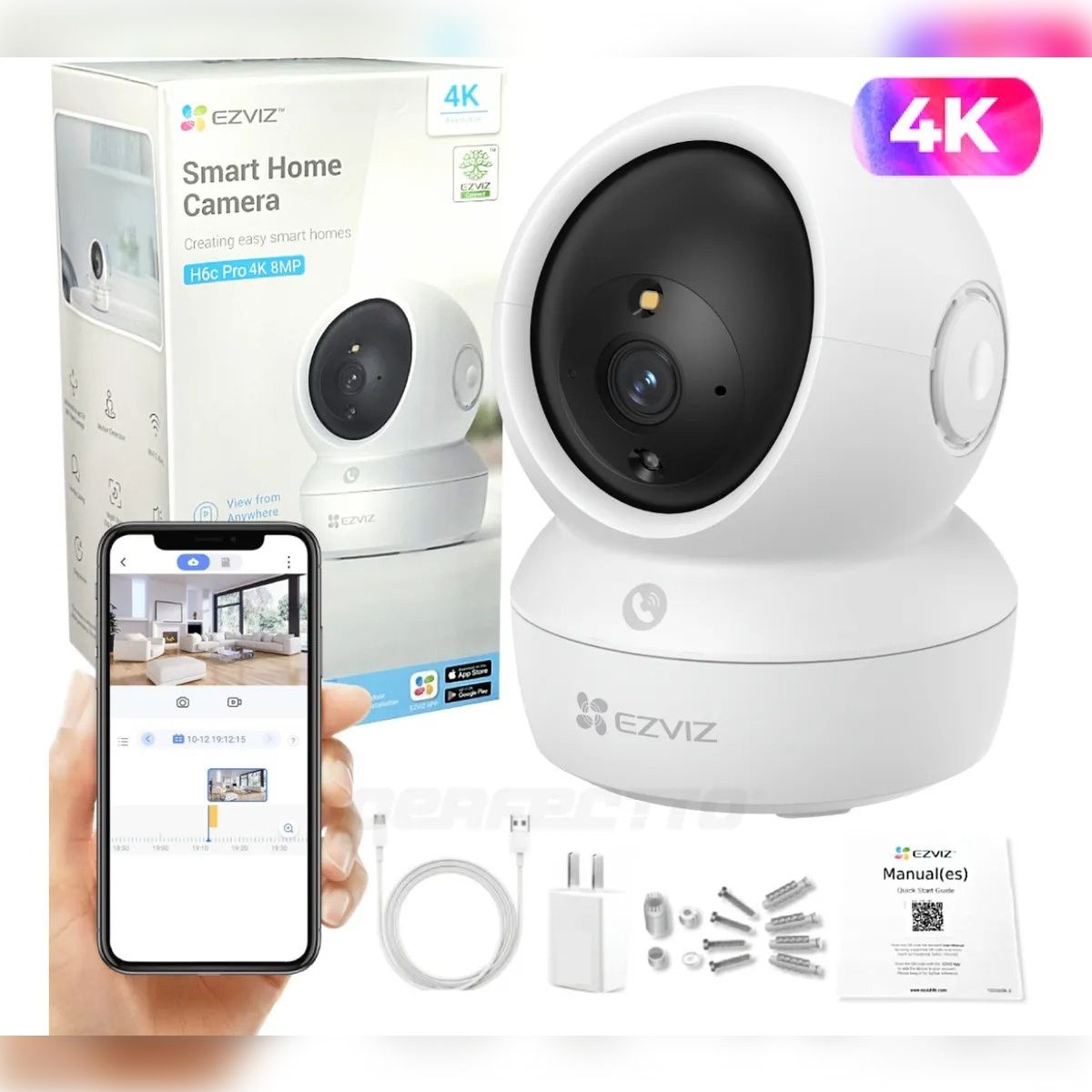 EZVIZ - Camara de Interior Ezviz H6C Pro 8MP 4K