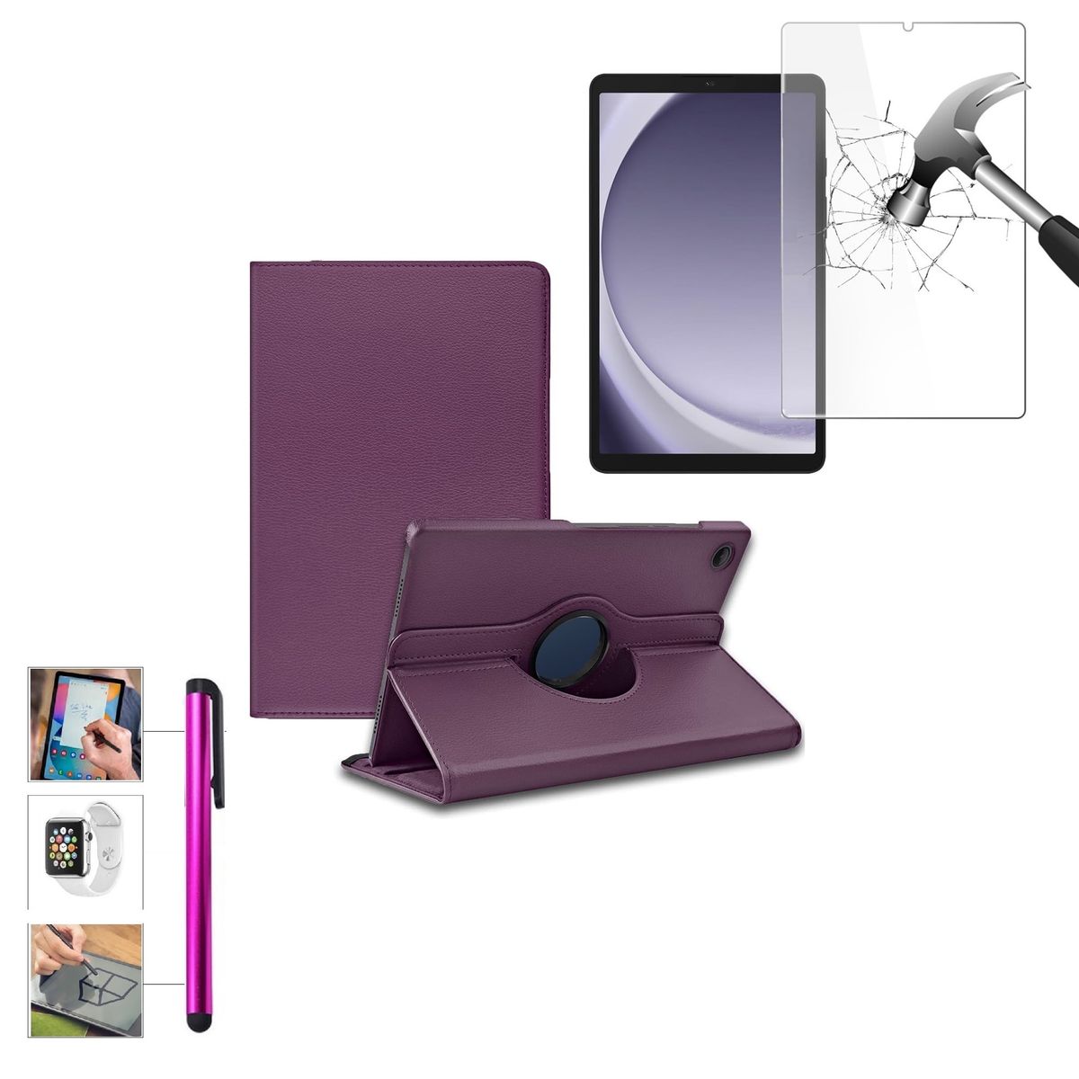 GENERICO - Funda + Mica + Lapiz para Samsung Tab A11 8.7 2025 SM-X133 SM-X135