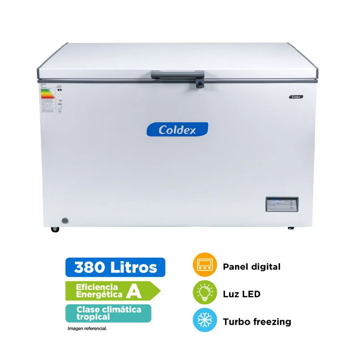 COLDEX - Congeladora Horizontal Coldex 380L CH40PLUS Blanco