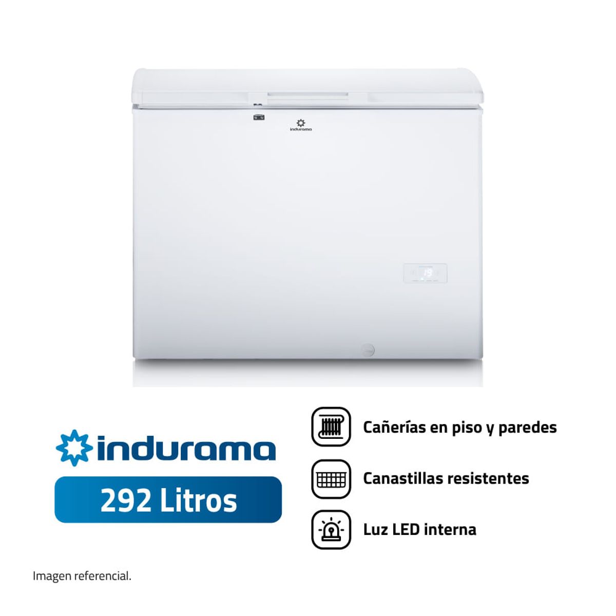 INDURAMA - Congeladora Indurama 292L CI-300 Blanco