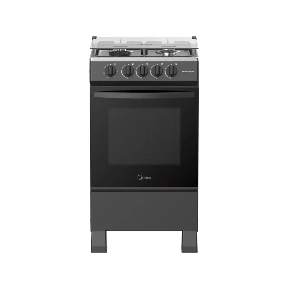 Midea - Cocina a Gas Midea MGS20FS2LFABB-PE 20" 4 Hornillas Negro
