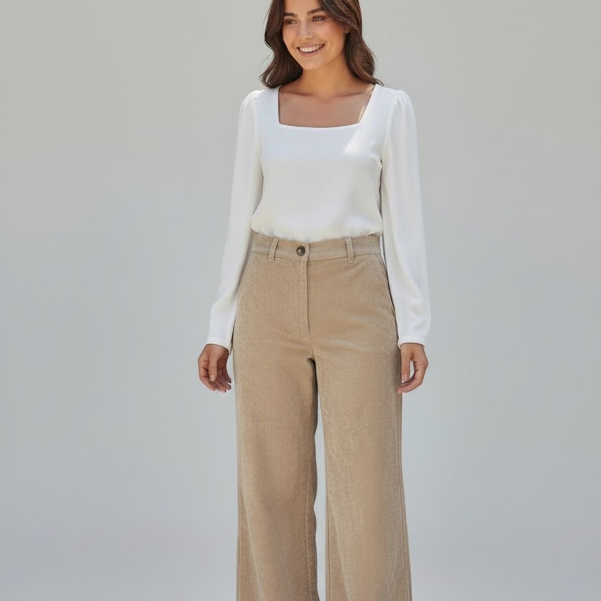 GENERICO - PANTALON CASUAL CORDUROY MUJER