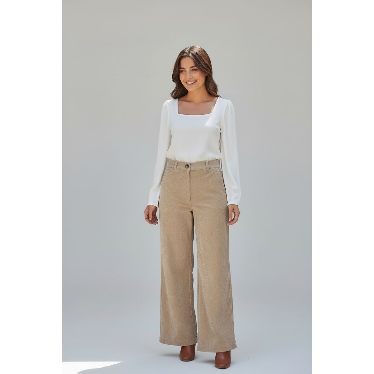 GENERICO - PANTALON CASUAL CORDUROY MUJER