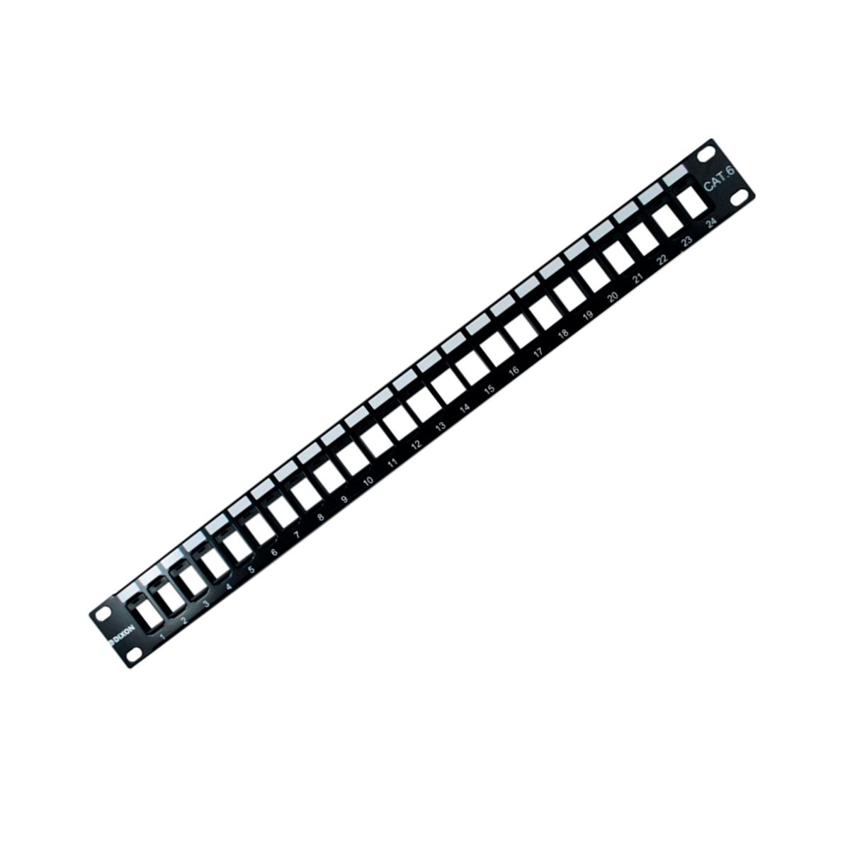 DIXON - PANEL MODULAR DIXON CAT6 24 PUERTOS VACIOS NEGRO P-N PKJ24-C6-A-BK