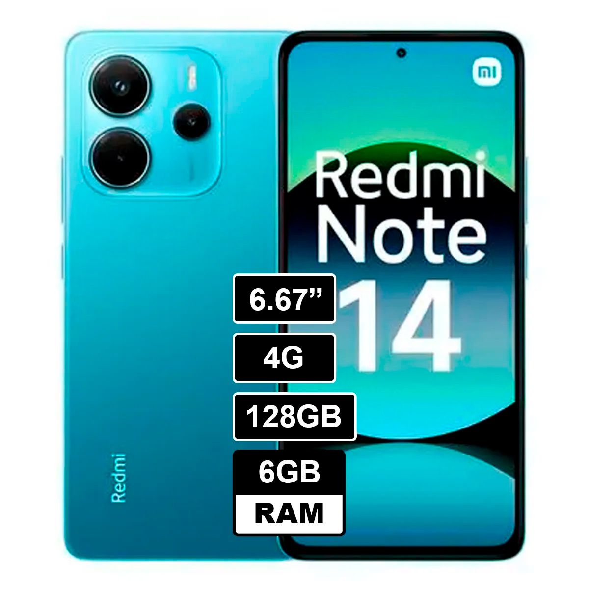 XIAOMI - REDMI NOTE 14 4G 128GB 6GB AZUL
