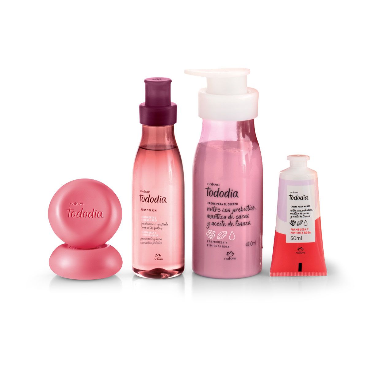 Natura - Regalo Tododia Frambuesa y Pimienta Rosa x4