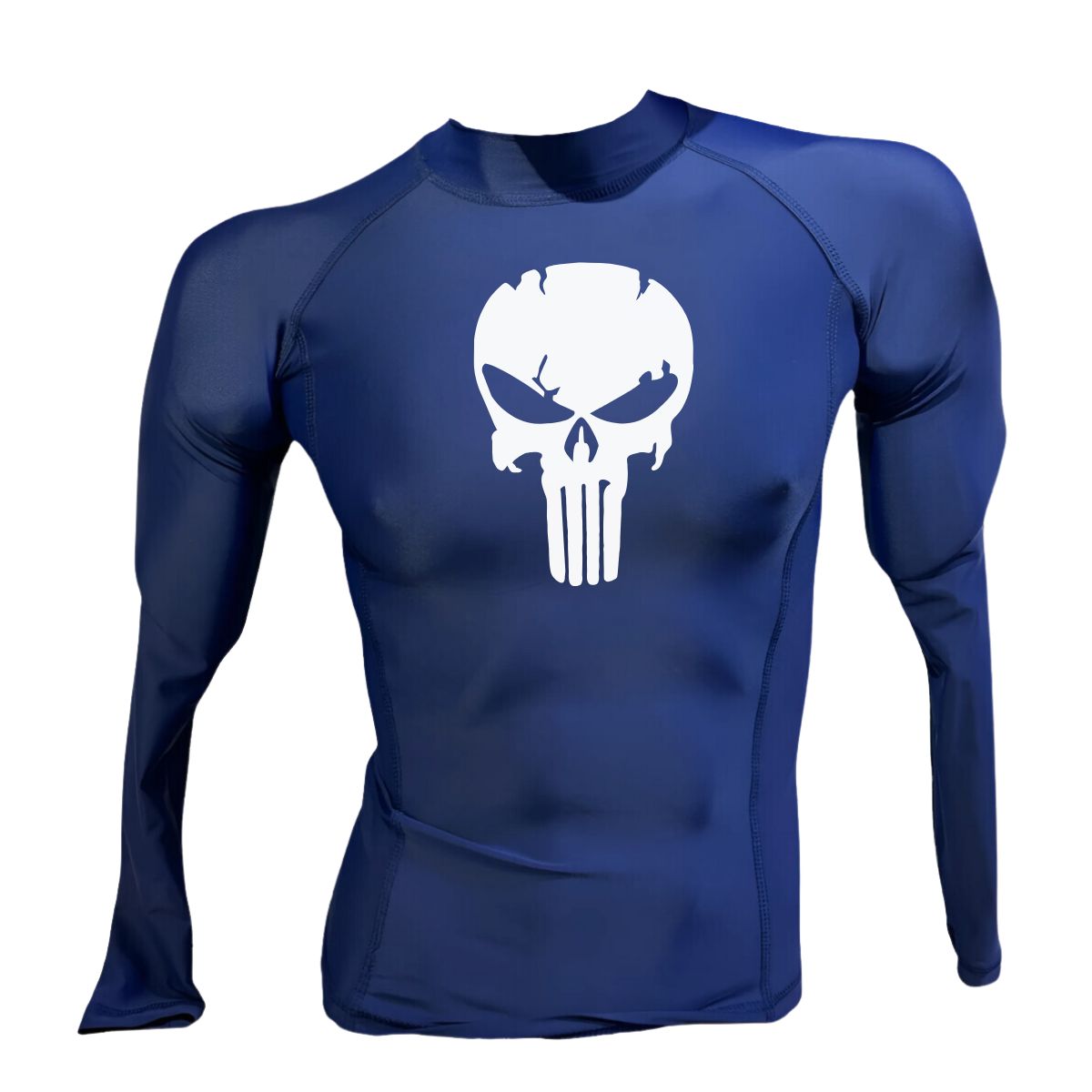 AQUA&MODA - LICRA CON PROTECCION UV AQUAMODA LAMLCLVBRA CALAVERA UNISEX AZUL LOGO BLANCO REFLECTIVO