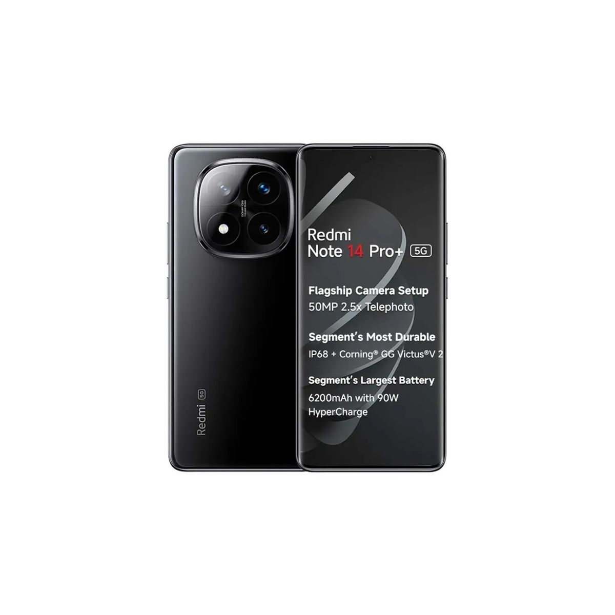 XIAOMI - XIAOMI REDMI NOTE 14 PRO PLUS 5G 256GB 8GB RAM NEGRO REGISTRADO