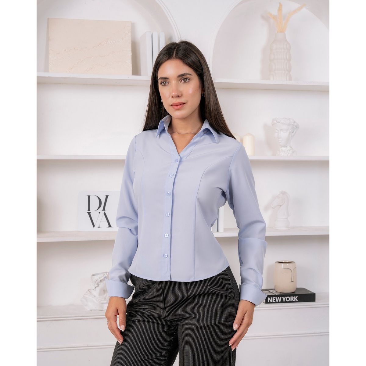 TEILOR - Blusa Formal Sastre Casual Mujer