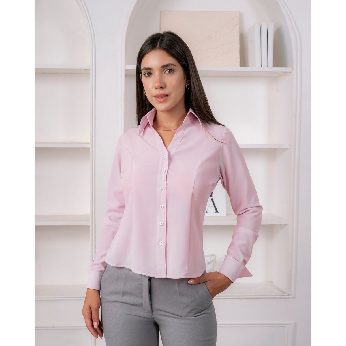 TEILOR - Blusa Formal Sastre Casual Mujer