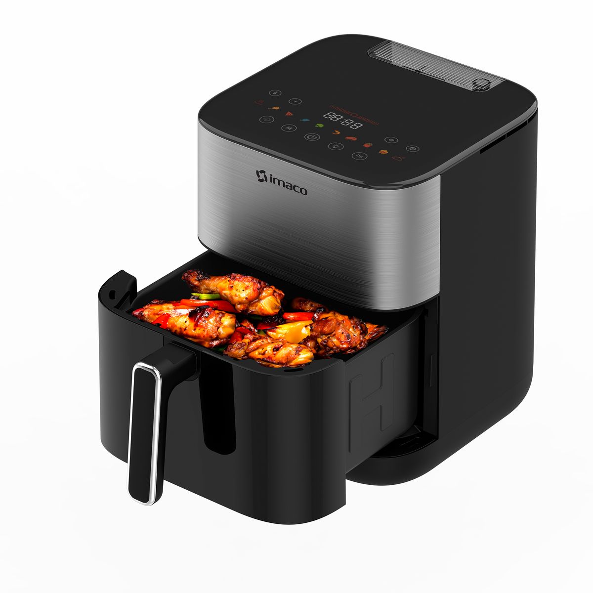 IMACO - Freidora digital 6 litros SteamView con función vapor AF6018ST Imaco