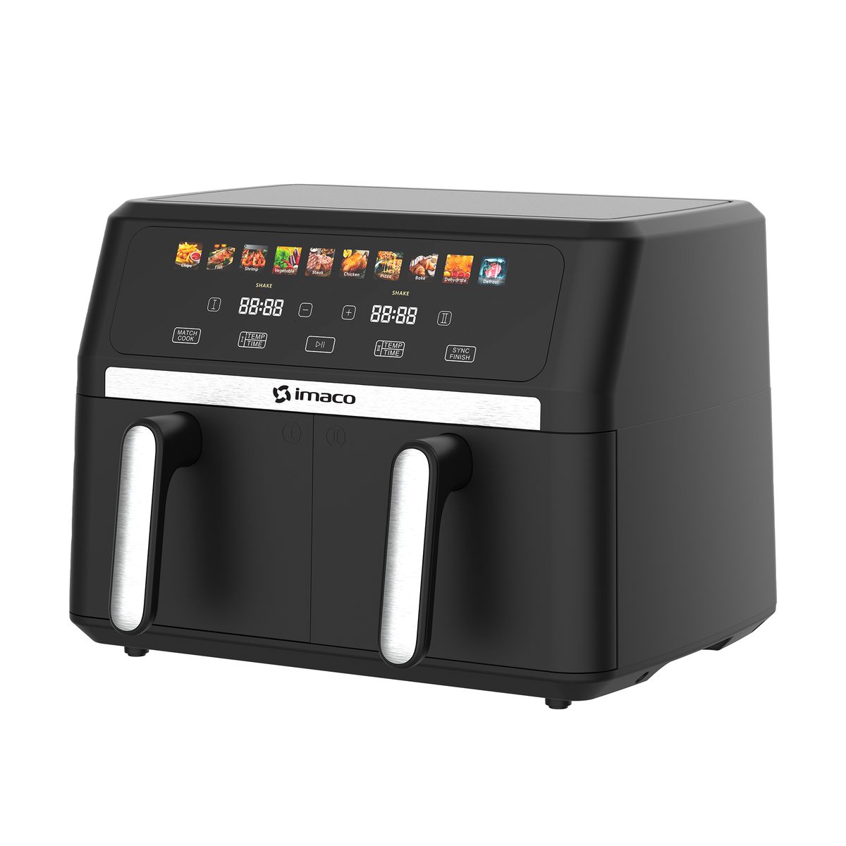 IMACO - Freidora de aire 9 litros doble digital XXL AF1790D Imaco