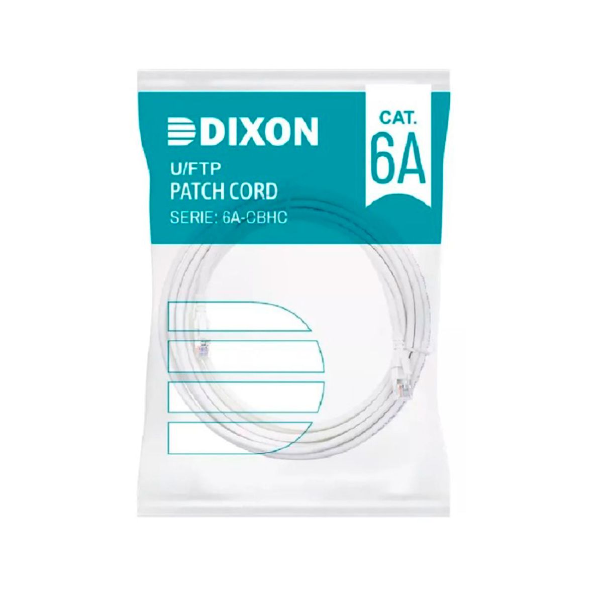 DIXON - CABLE DE RED FTP DIXON CAT6A 3M 4PX26 AWG LSZH BLANCO PN 6A-CBHC-WH3