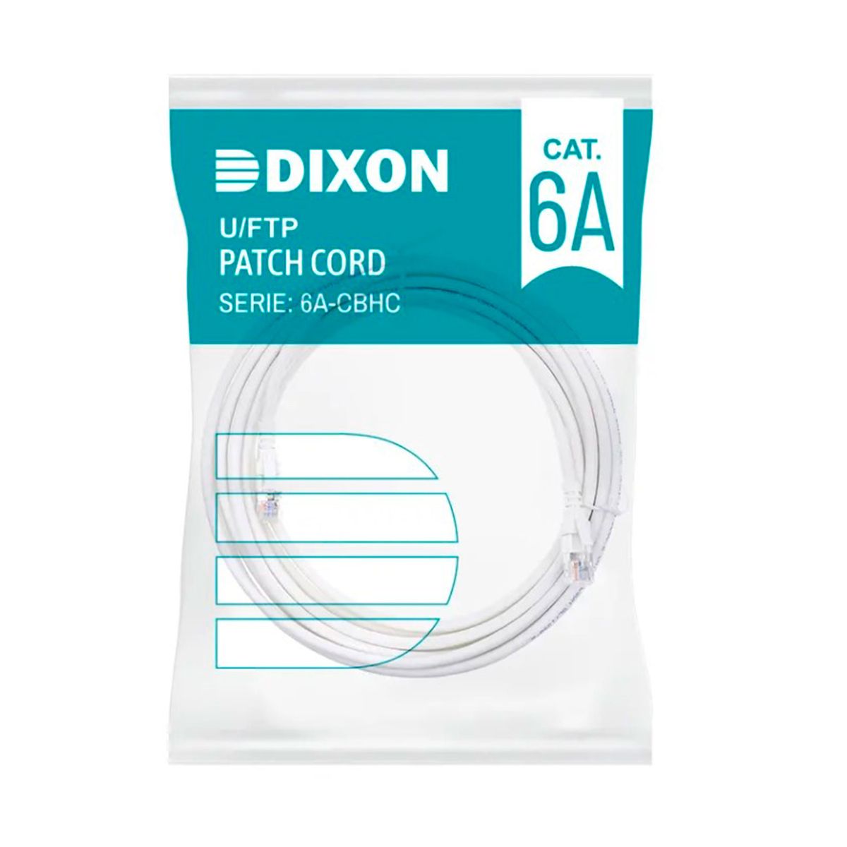 DIXON - CABLE DE RED FTP DIXON CAT6A 5M 4PX26 AWG LSZH BLANCO PN 6A-CBHC-WH5