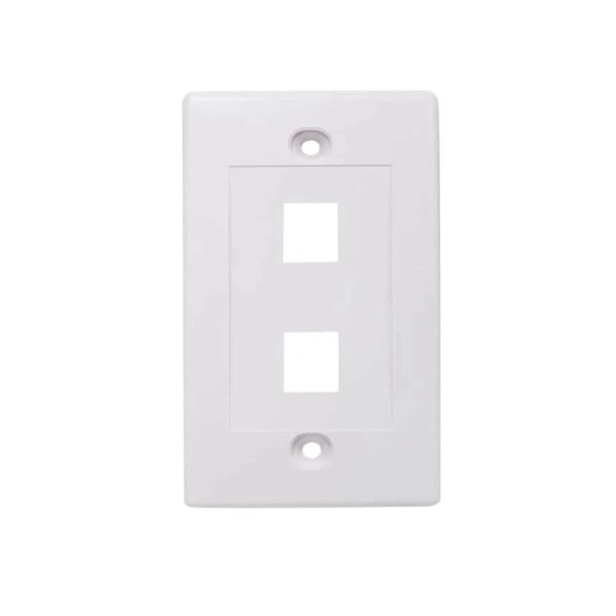 DIXON - FACE PLATE DIXON 2 PUERTOS 70MM X 114MM BLANCO - P-N JE317A-V2-WH