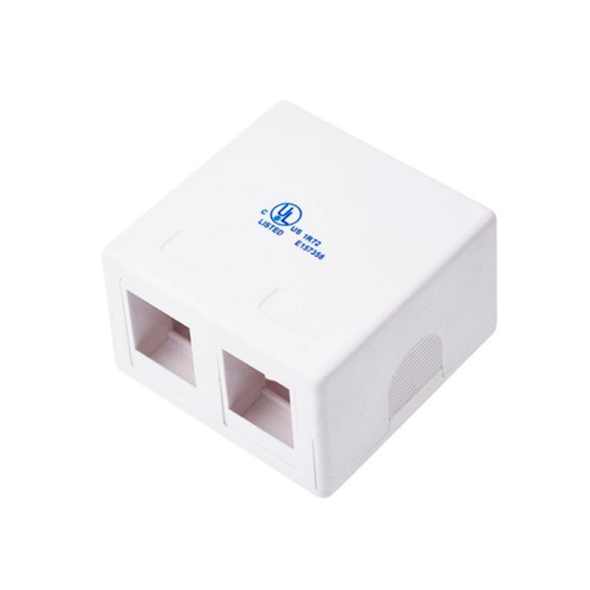 DIXON - ROSETA ADOSABLE DIXON 2 PUERTO COLOR BLANCO - P-N JE302-WH