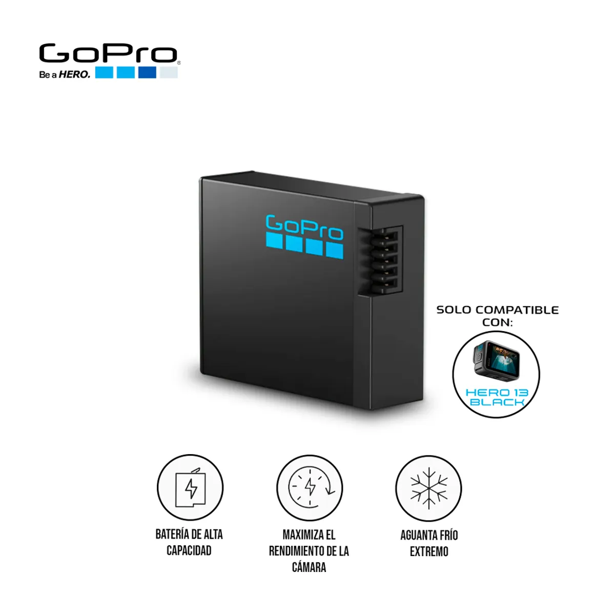 GOPRO - Batería GoPro Enduro AEBAT‑001 1900 mAh para HERO13 Black