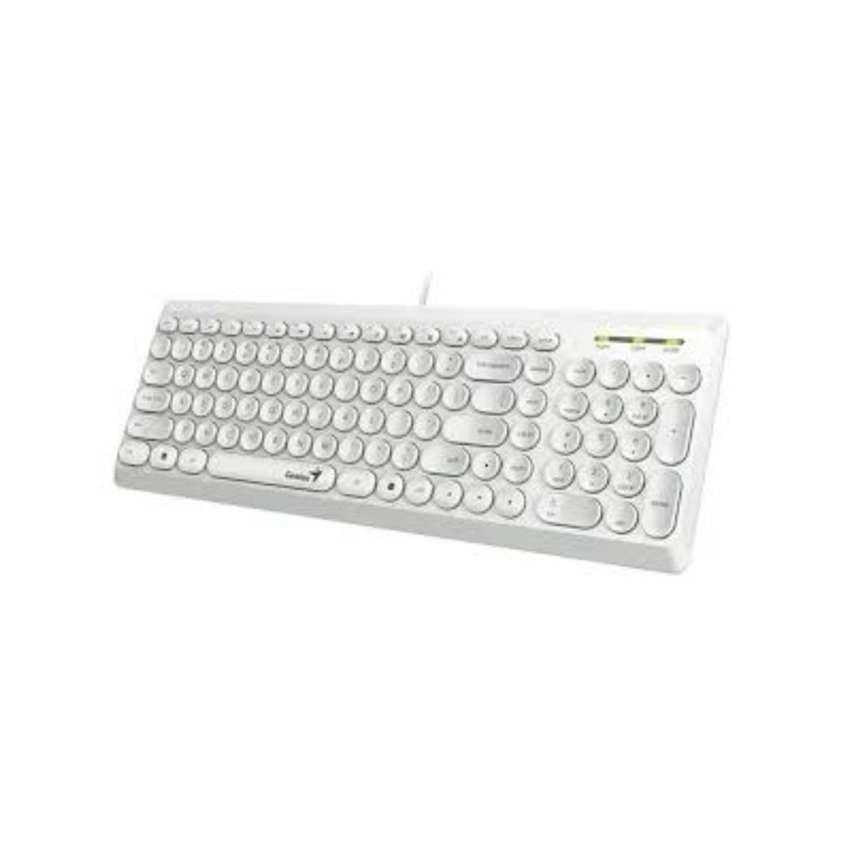 GENIUS - Teclado Genius Slimstar Q200 12 Multimedia Keys Blanco