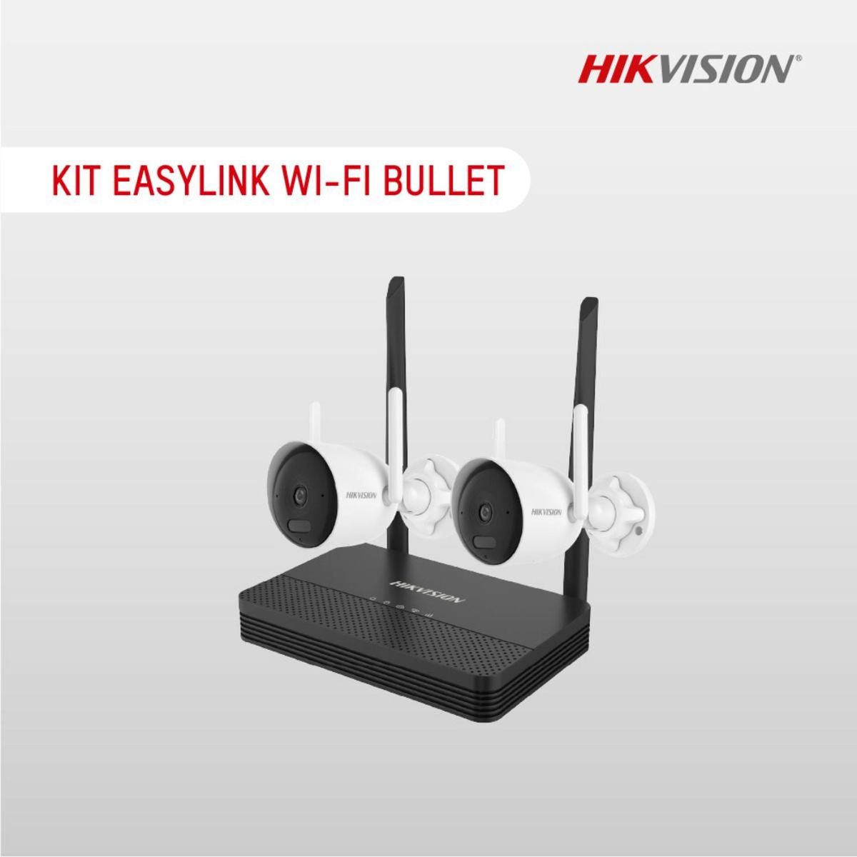 HIKVISION - Hikvision kit WiFi grabador y cámaras IP inalámbricas de 4 MP