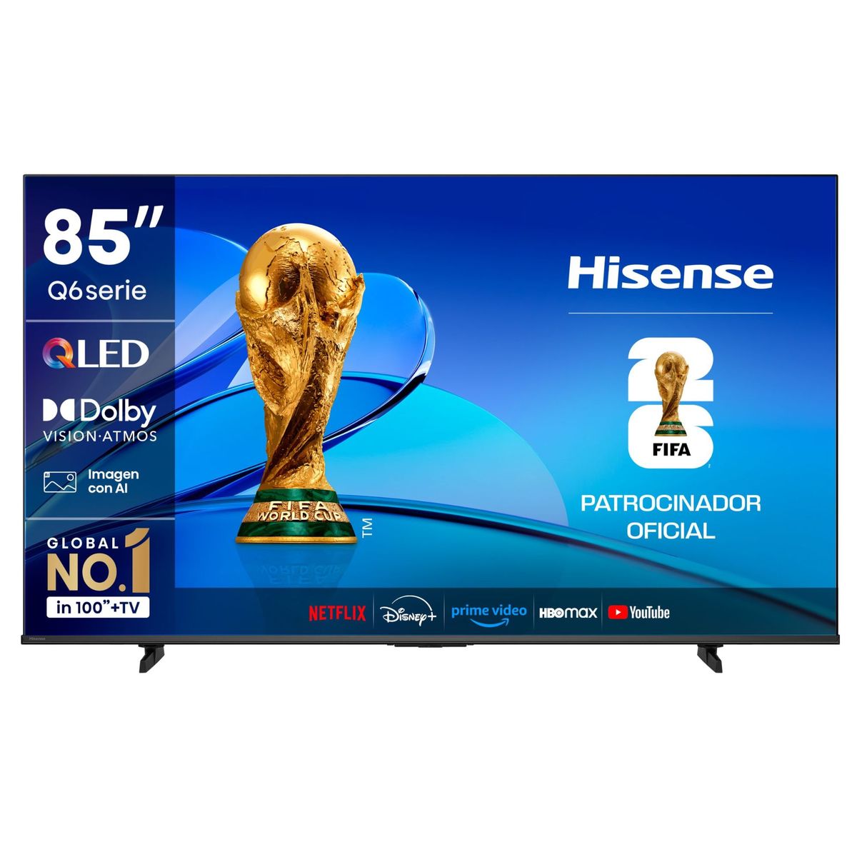 HISENSE - Televisor Hisense QLED 85"  UHD 4K SMART TV 85Q6QV