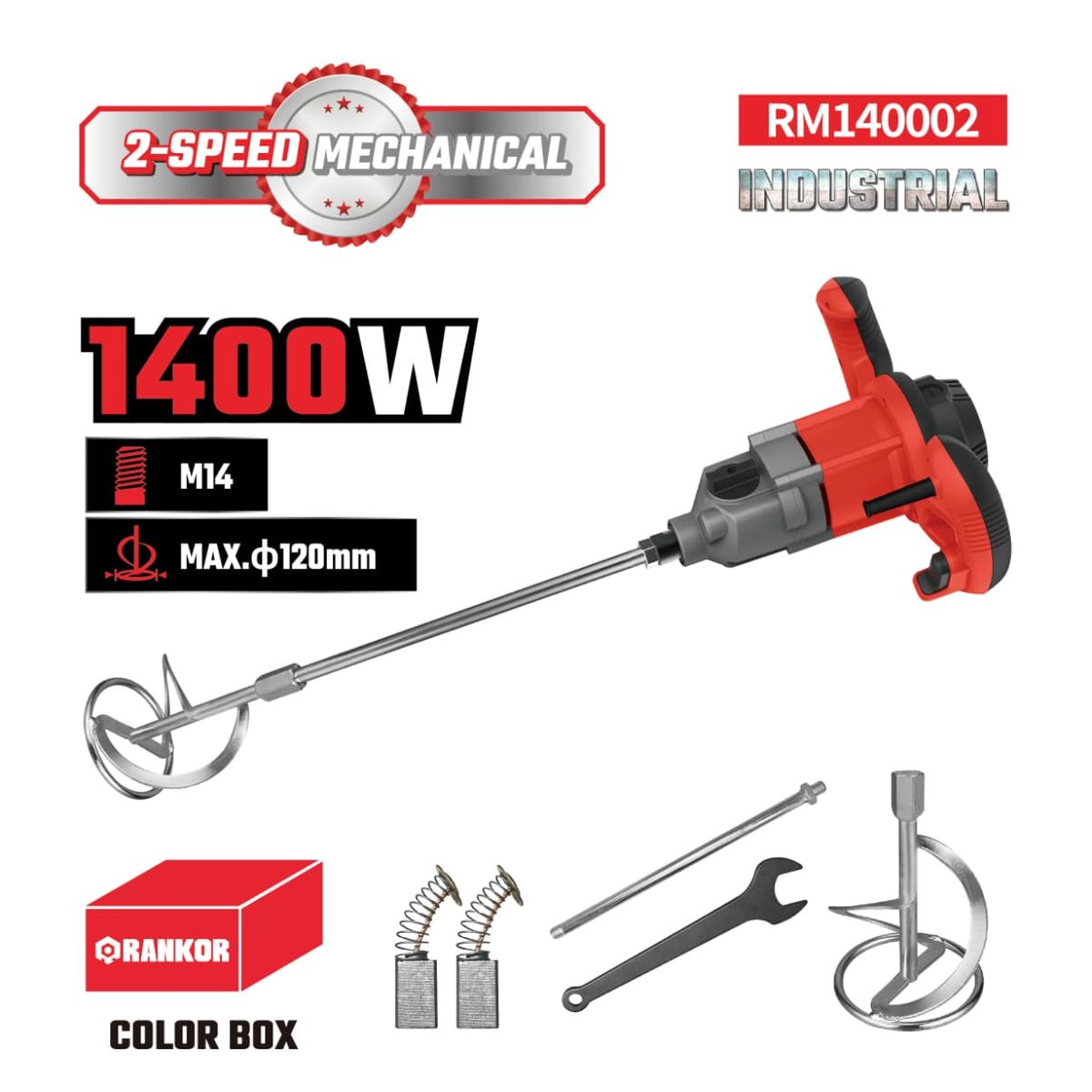 RANKOR - MEZCLADORA INDUSTRIAL RANKOR 1400W