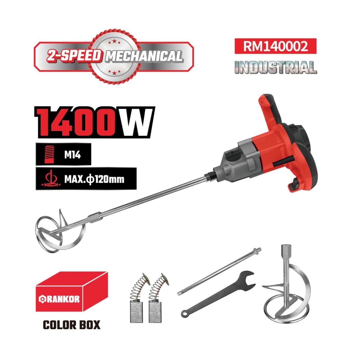 RANKOR - MEZCLADORA INDUSTRIAL RANKOR 1400W