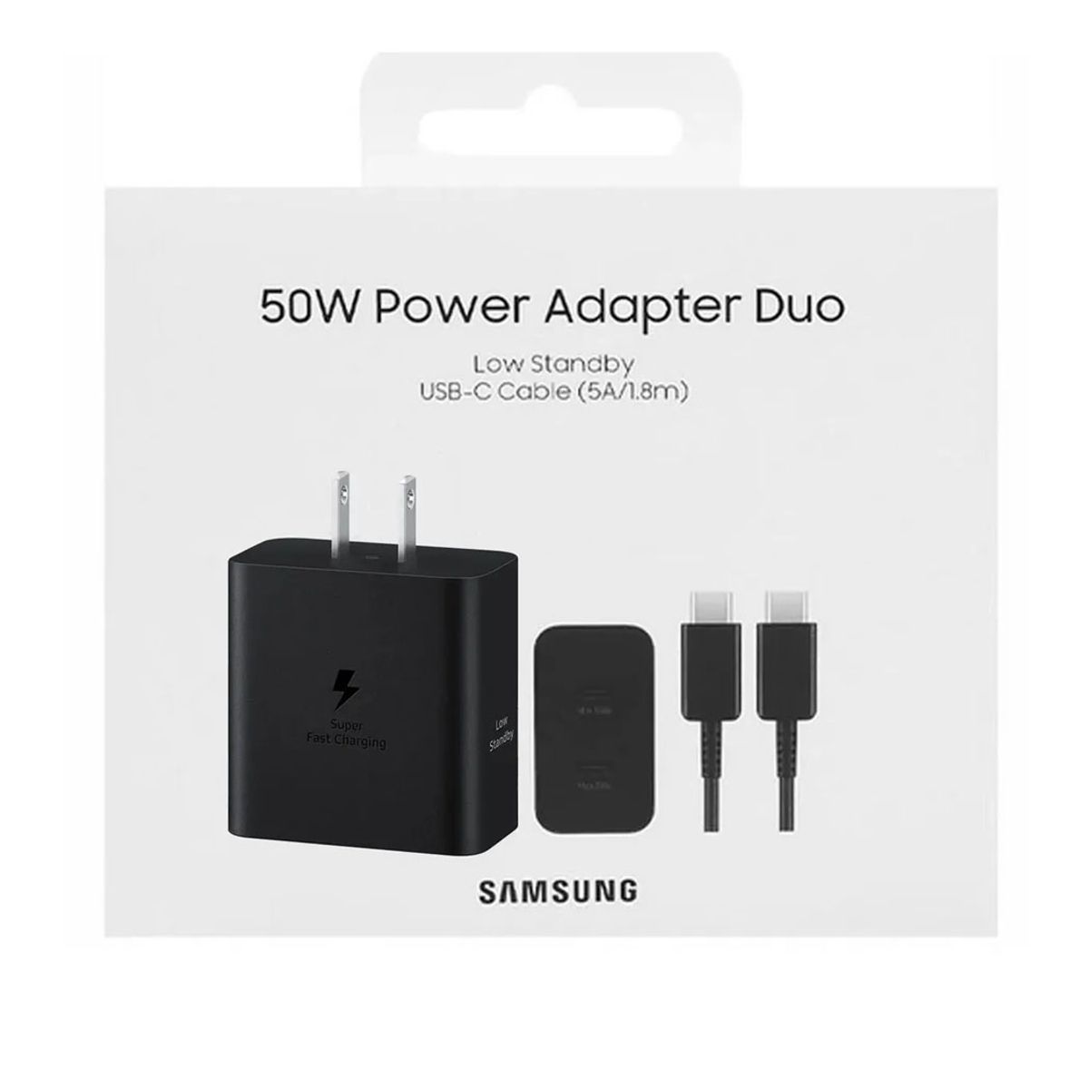 SAMSUNG - Cargador Samsung 50w Pd Cable Usb-c 1.8 m Para S26 Ultra