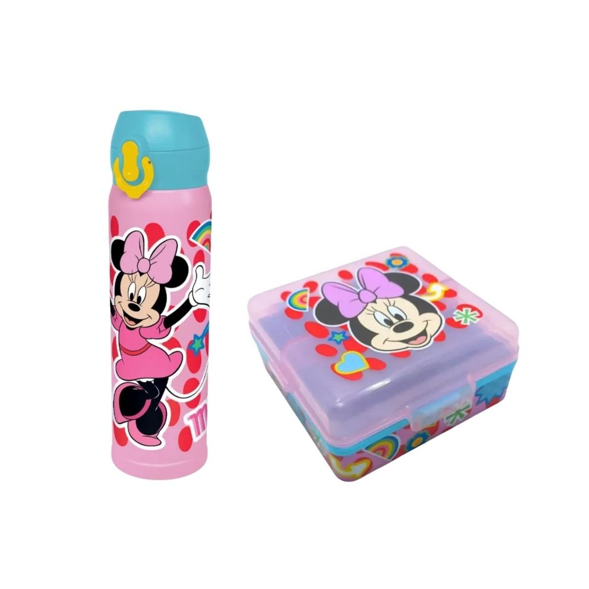 MINNIE - Pack Escolar Minnie Mouse Tomatodo 545ml + Taper Sandwichera