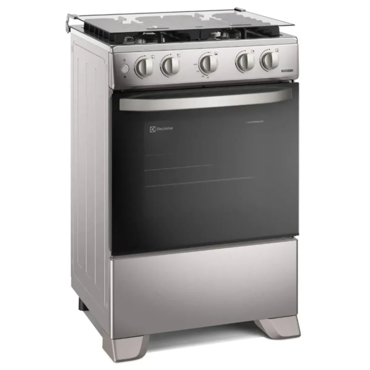 ELECTROLUX - Cocina Electrolux 4 Quemadores Efficient VaporBake y Parrilla Hierro Fundido Silver FE4ISR