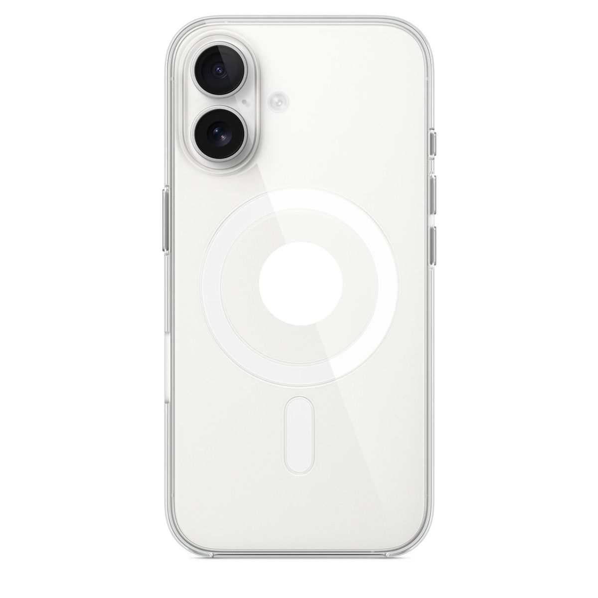 GENERICO - CASE IPHONE 16 TRANSPARENTE CARGA INALAMBRICA