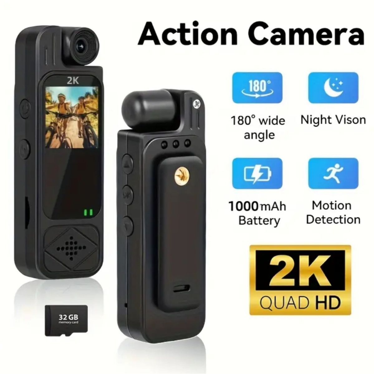 GENERICO - MINI CAMARA DEPORTIVA GRABADORA DE VIDEO DIGITAL