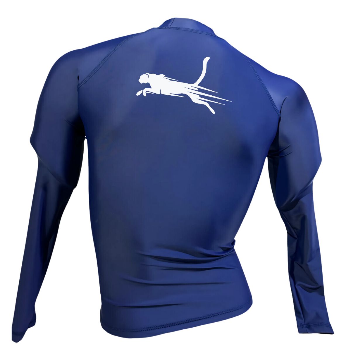 AQUA&MODA - LICRA CON PROTECCION UV AQUAMODA LAMLGPDBRA GUEPARDO UNISEX AZUL LOGO BLANCO REFLECTIVO