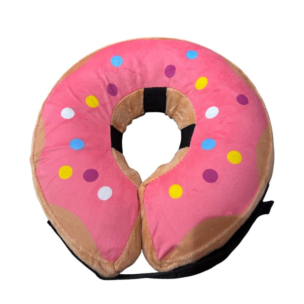 GENERICO - Collar isabelino inflable para mascotas talla S rosado