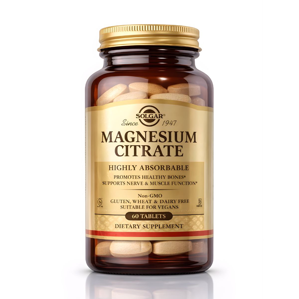 SOLGAR - Citrato Magnesio Solgar / Magnesium Citrate - 60 Tabletas