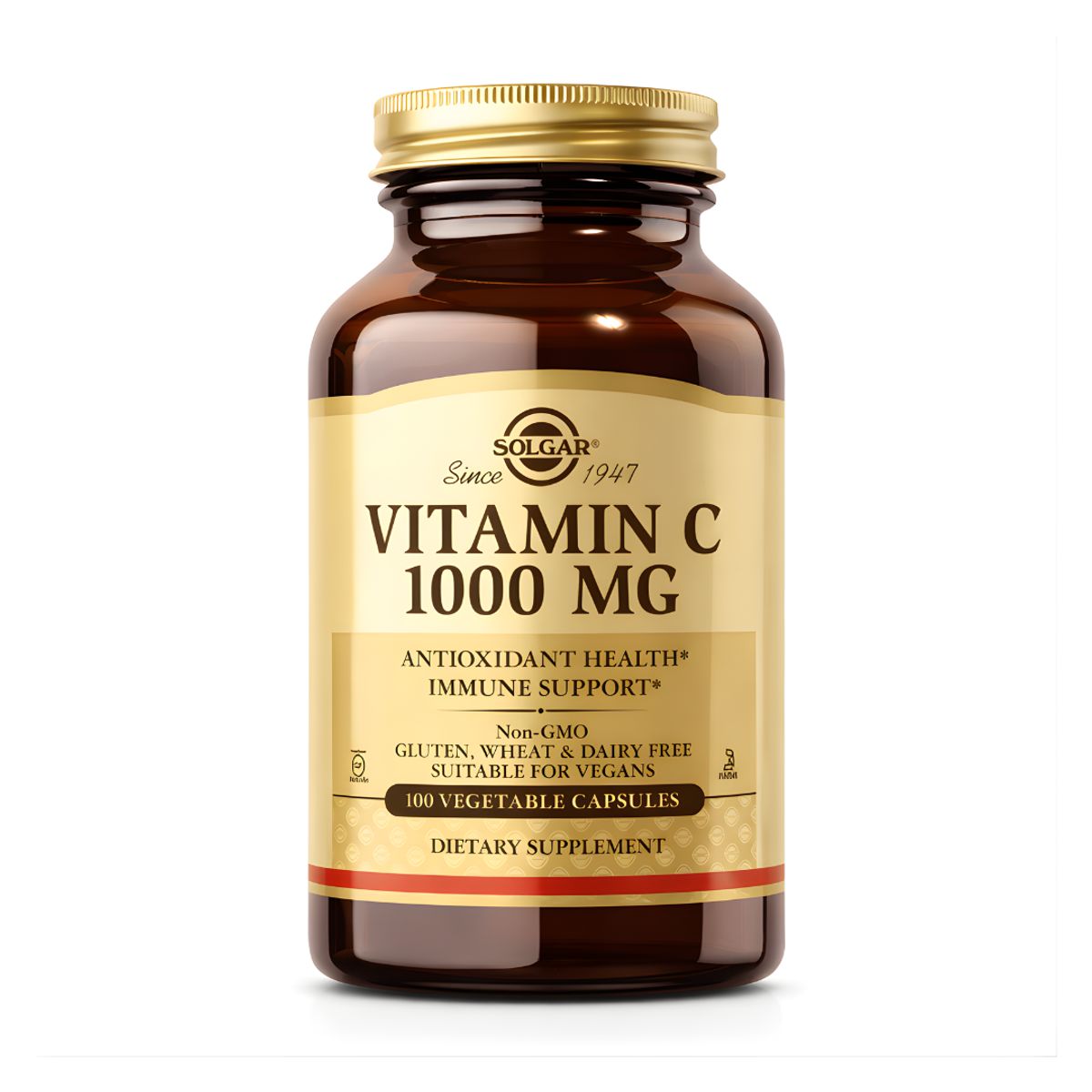 SOLGAR - PACK X 02 - Vitamina C Solgar 1000 mg / Vitamin C Solgar - 100 Cápsulas.