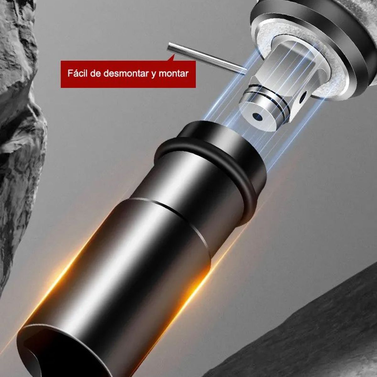 EVERSO - Taladro Percutor Inalámbrico Destornillador 21v + 2 Baterías