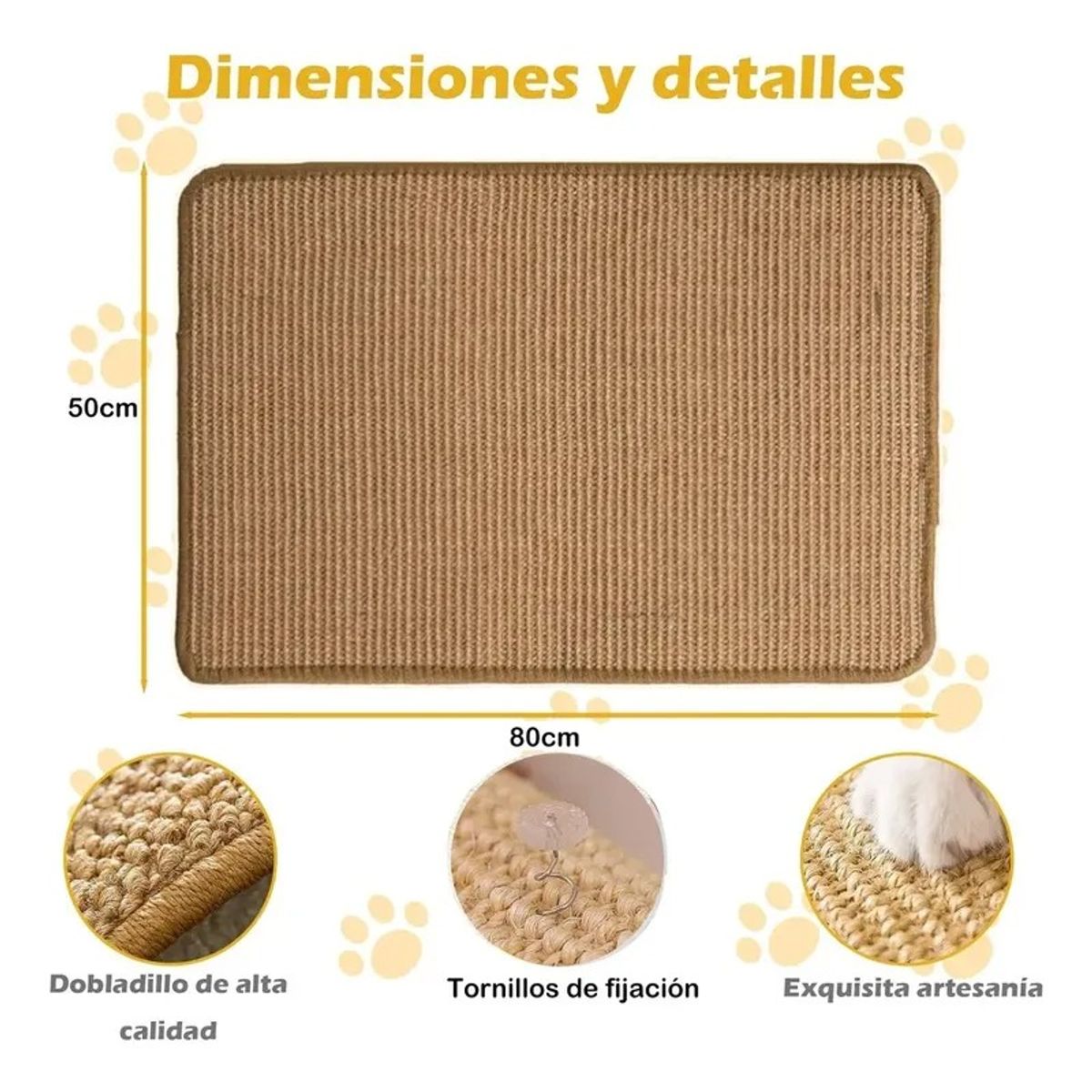 EVERSO - Rascadores Para Gato Esquina Y Pared Rascador Protector Sofá Multicolor