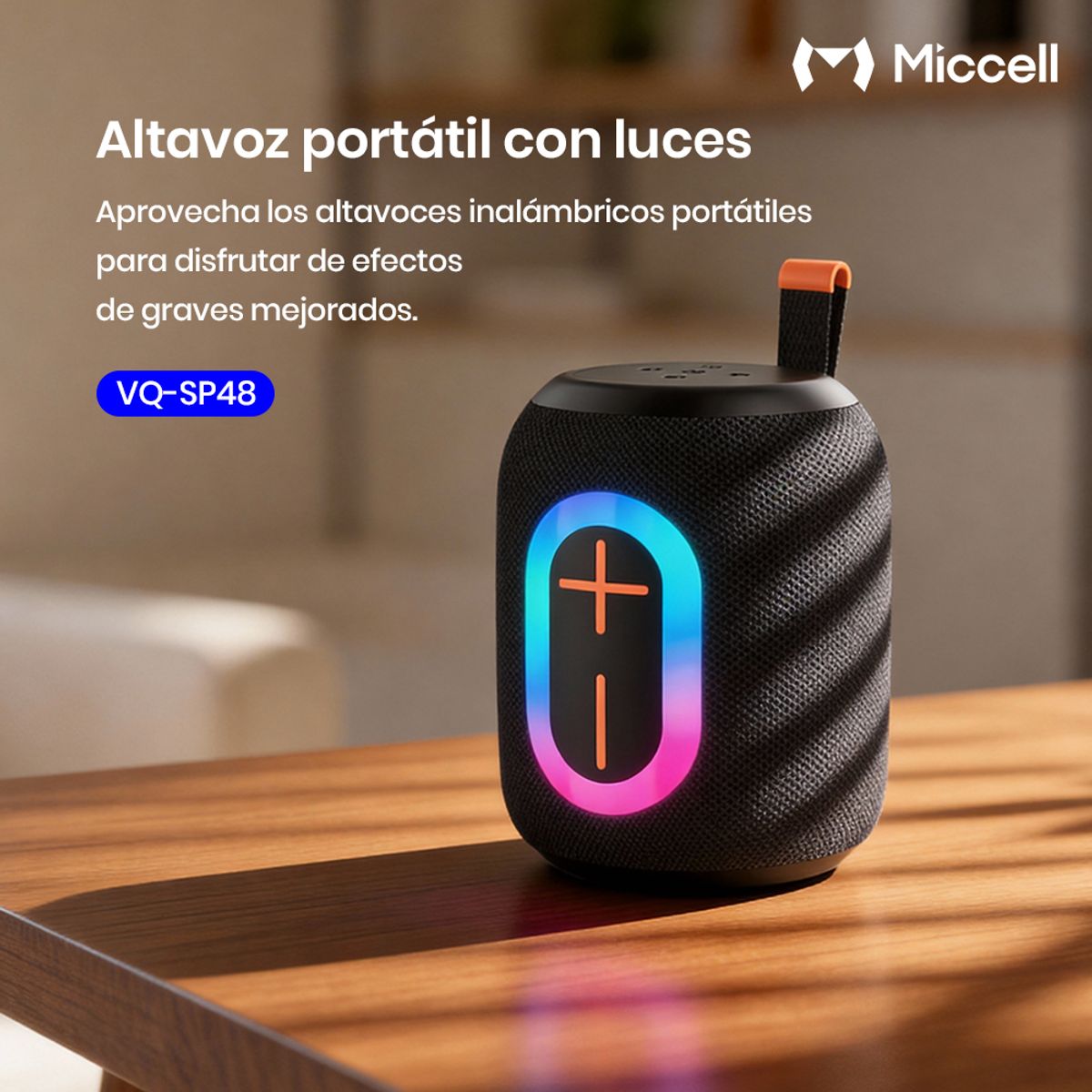 MICCELL - Miccell Parlante Bluetooth Inalámbrico Portátil Sonido Claro y Estable