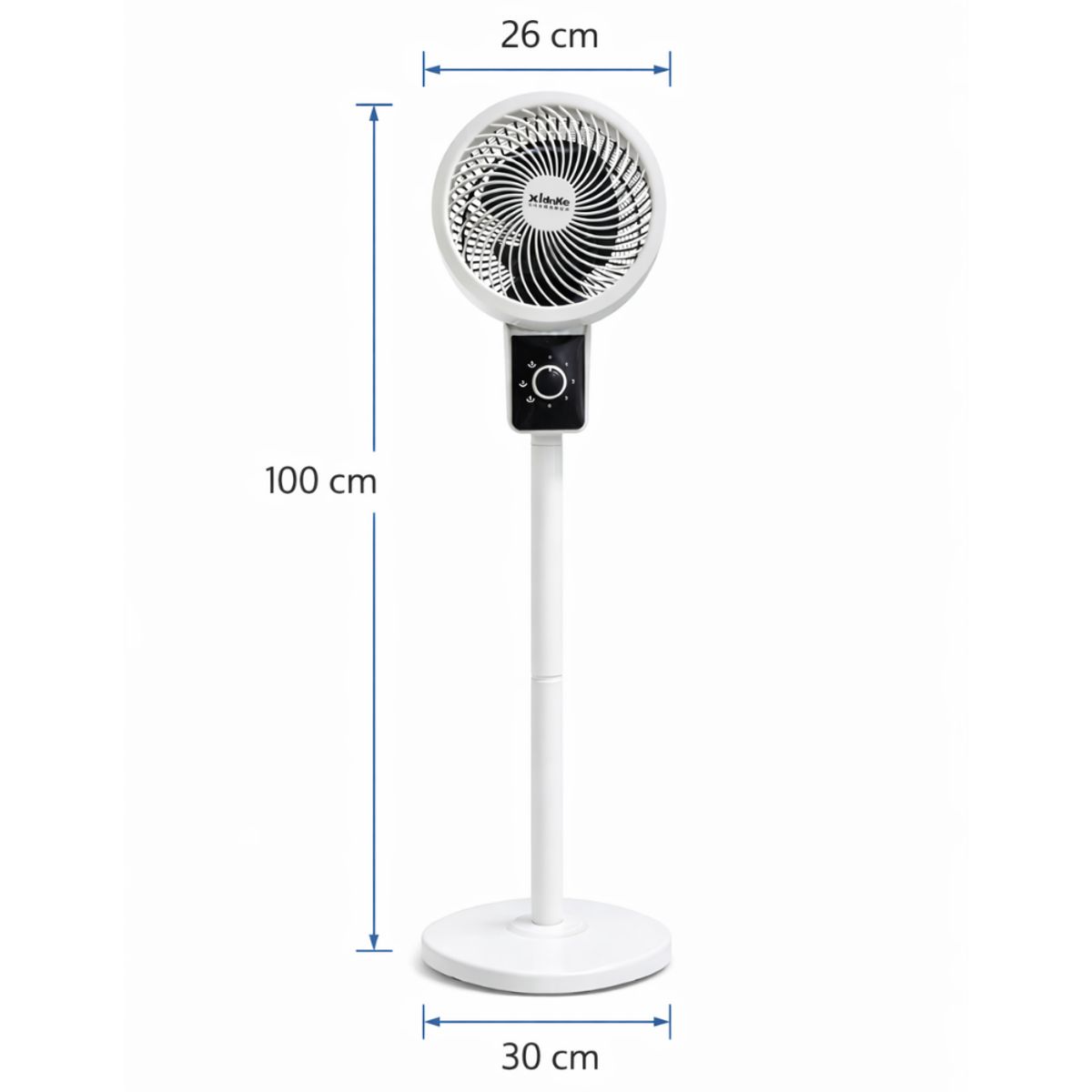GENERICO - Ventilador de Pedestal 3 Velocidades para Espacios Pequeños