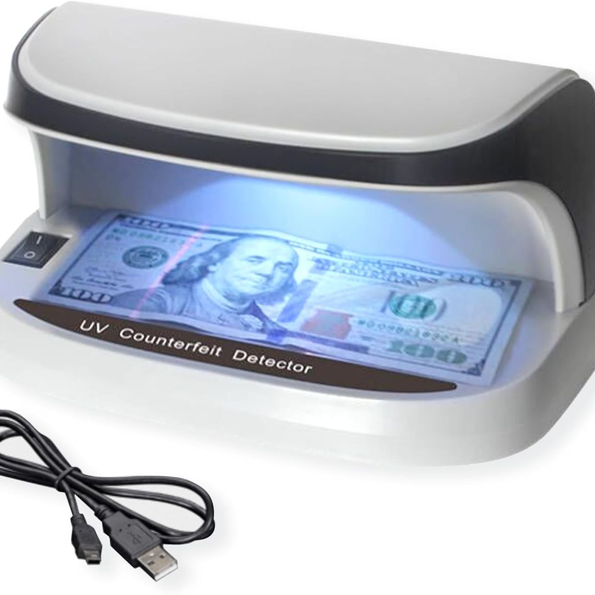 OEM - Máquina Detectora de Billetes Falsos UV - Verificador de Tarjetas de Crédito y Documentos
