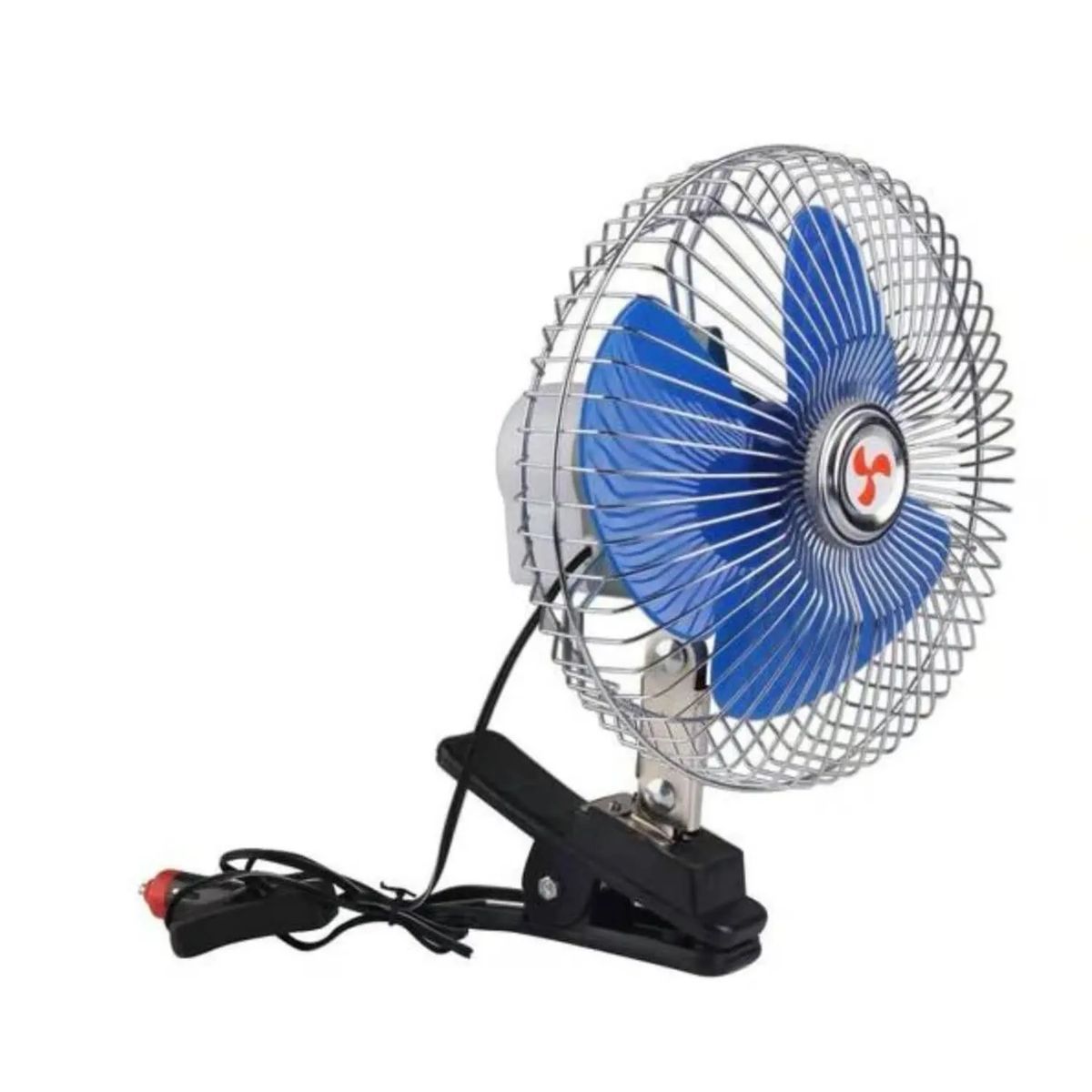 GENERICO - VENTILADOR PARA CARRO  12 V  8 PULGADAS  3 ASPAS
