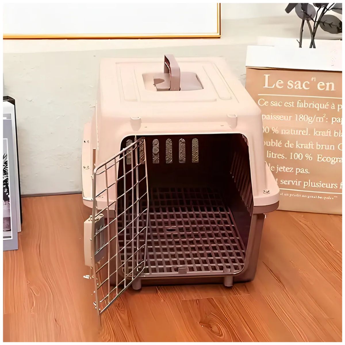 INSPIRA MARKET - Transportador de Mascota Canil Kennel 58 x 37 x 37 cm Grande