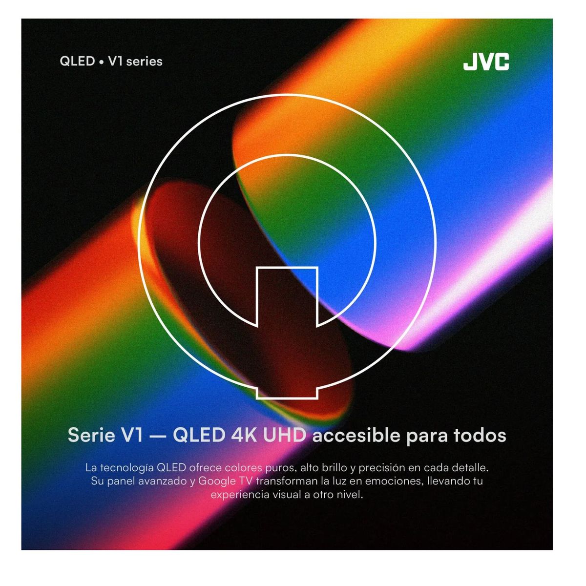 GENERICO - Televisor JVC QLED 50” UHD Google Tv Smart LT-50KM758