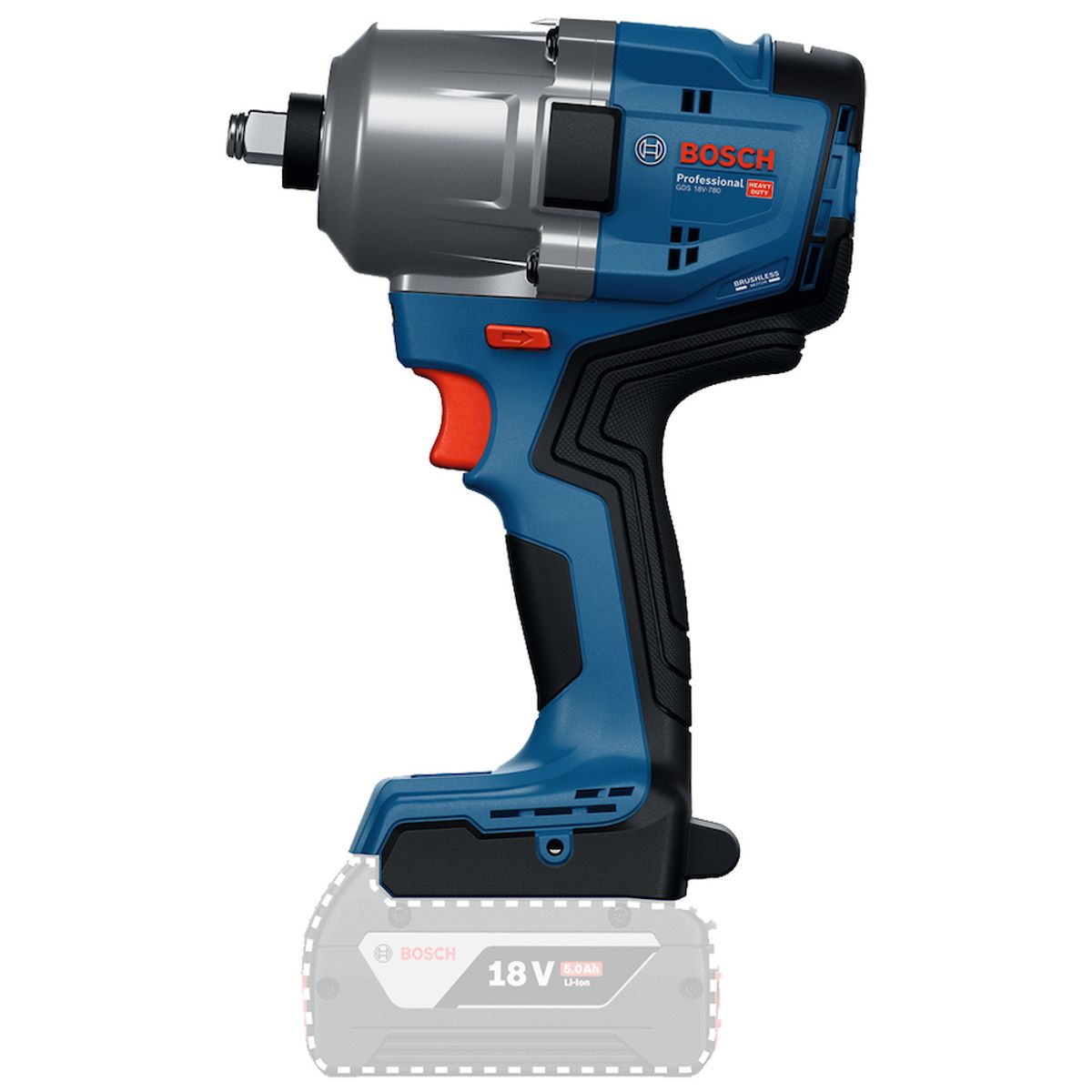 Bosch - Llave de impacto Bosch 12 GDS 18V-780 PRO Brushless 780Nm Sin Bat