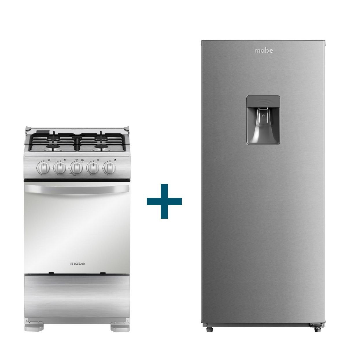 MABE - Combo Refrigerador monopuerta 187L RMU202PXPRS1 +Cocina de Piso a Gas  52 cm TX5110P2 mabe