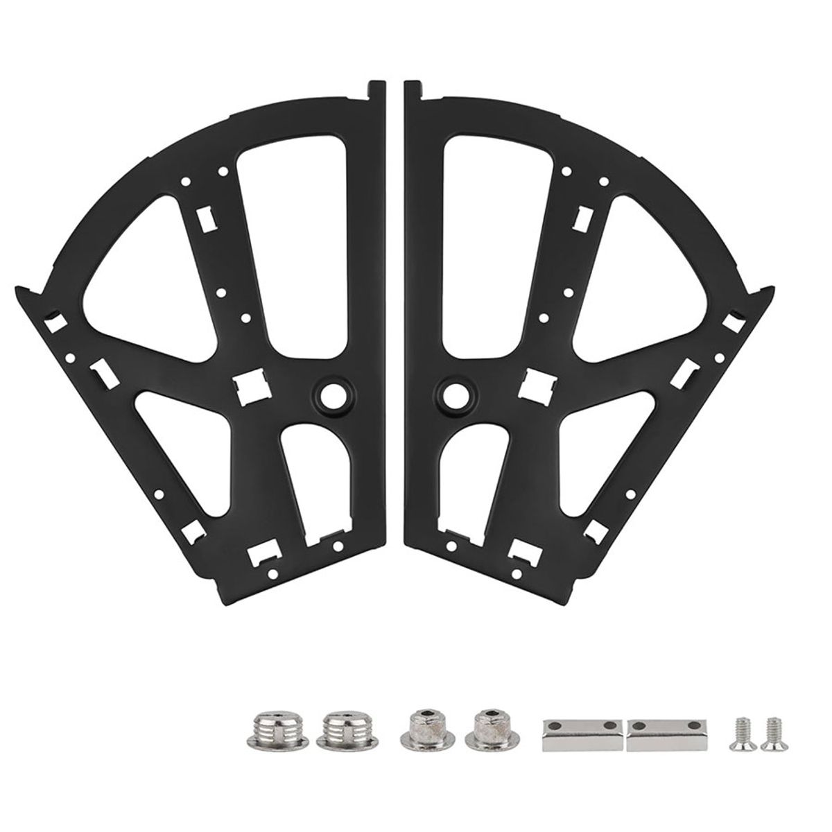 GENERICO - Bisagra Sistema Mueble Zapatera 2 Filas color Negro