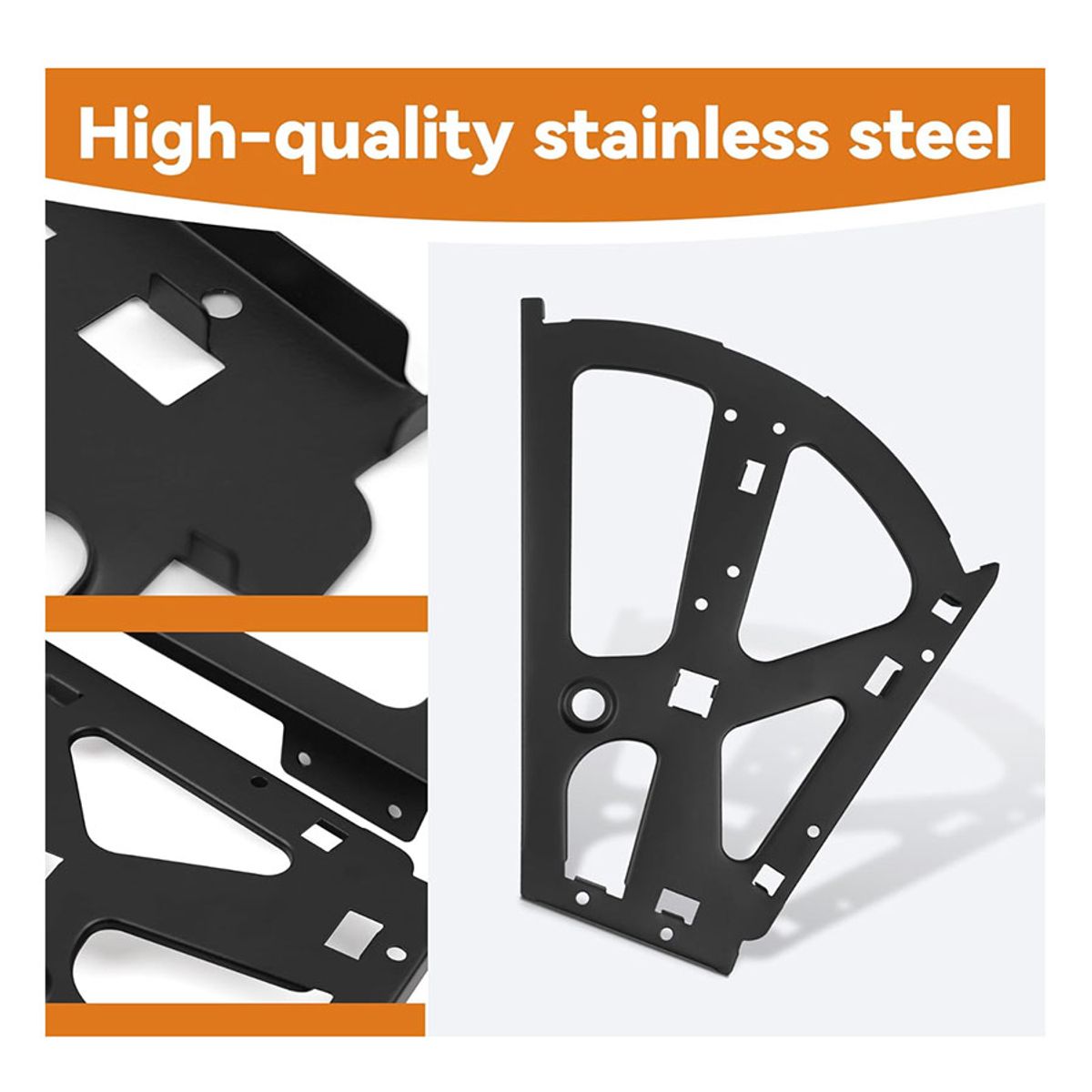 GENERICO - Bisagra Sistema Mueble Zapatera 2 Filas color Negro