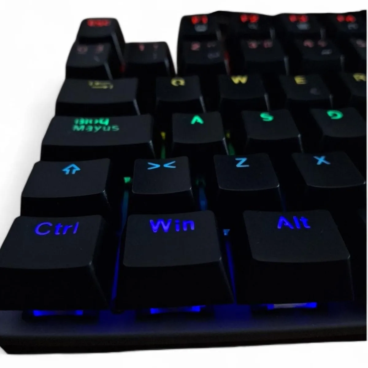 TEROS - Teclado Mecánico TEROS TE-4074G - Español - Retroiluminación Rainbow -  Negro