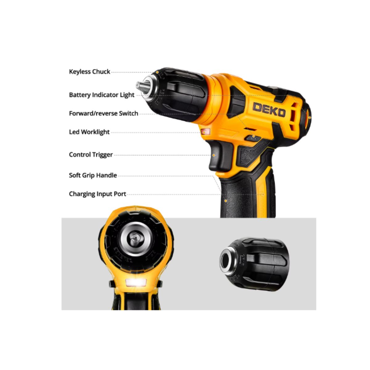 GENERICO - SET DE DESTORNILLADOR CON HERRAMIENTAS
