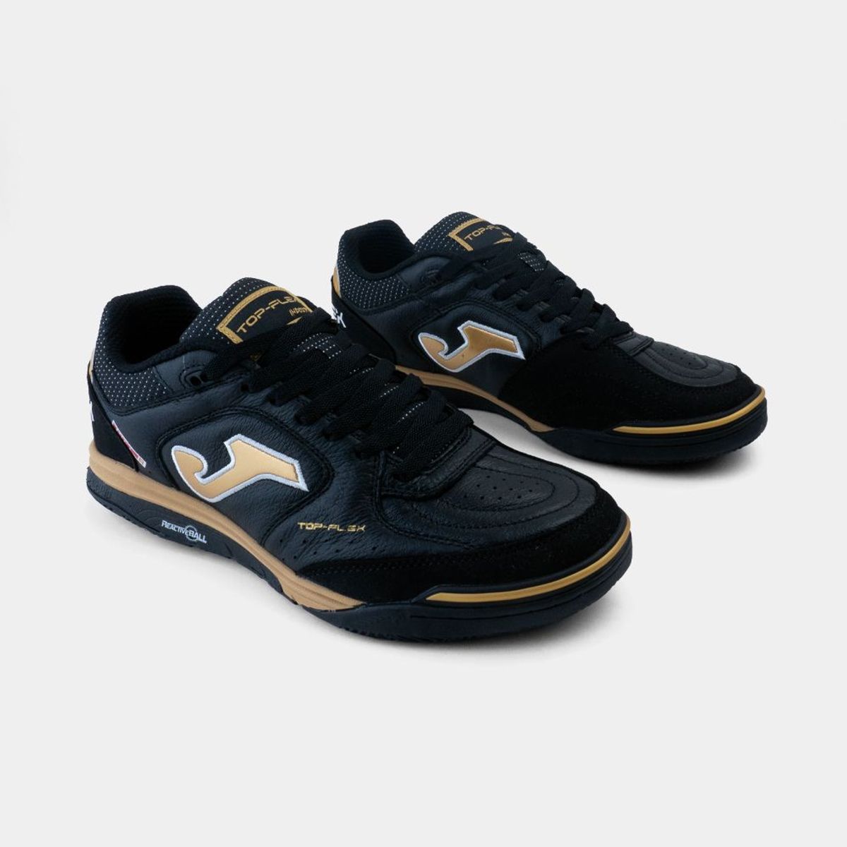 JOMA - Zapatillas Futbol Sala Top Flex Rebound 2694 IN Negro Dorado
